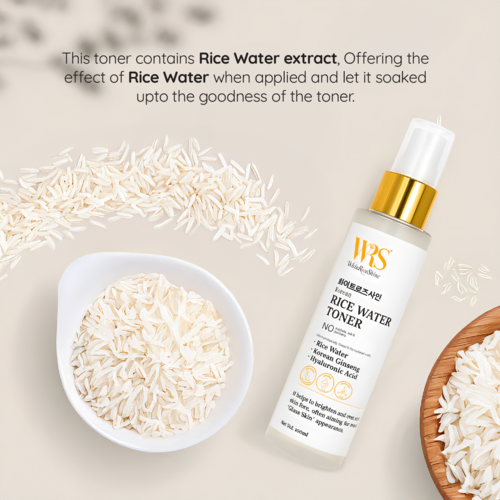 Whiteroseshine Korean Rice Water Toner for All Skin Types (Pack of 2)